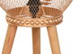 DKD Home Decor Lámpara de Sobremesa Metal y Pino Hoja Dorado