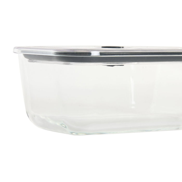 DKD Home Decor Recipiente de Borosilicato y PP 800ml