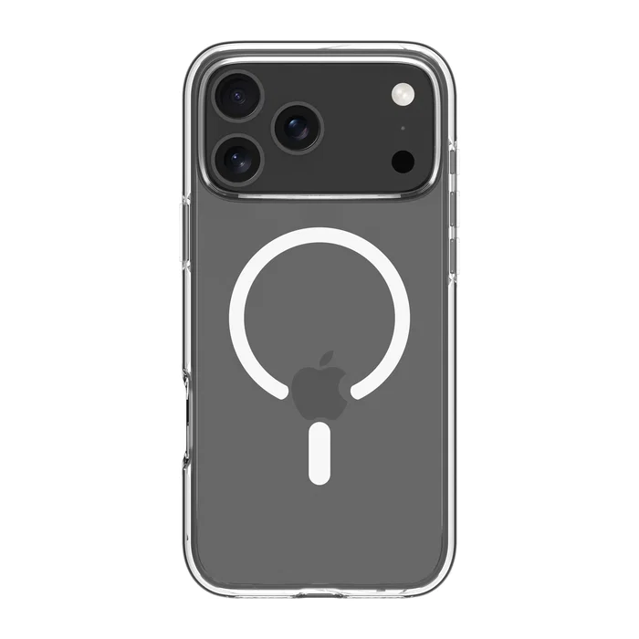 Dbramante1928 Iceland Ultra D3O MS Funda Protectora Transparente Compatible con MagSafe para iPhone, Resistente a Impactos y Polvo, Plástico Reciclado 100%