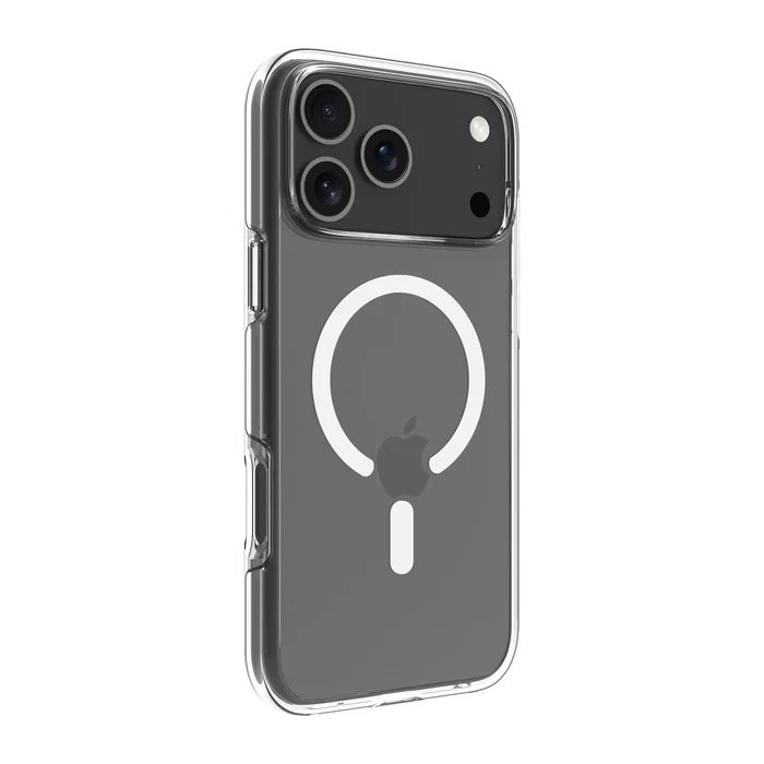 Dbramante1928 Iceland Ultra D3O MS Funda Protectora Transparente Compatible con MagSafe para iPhone, Resistente a Impactos y Polvo, Plástico Reciclado 100%