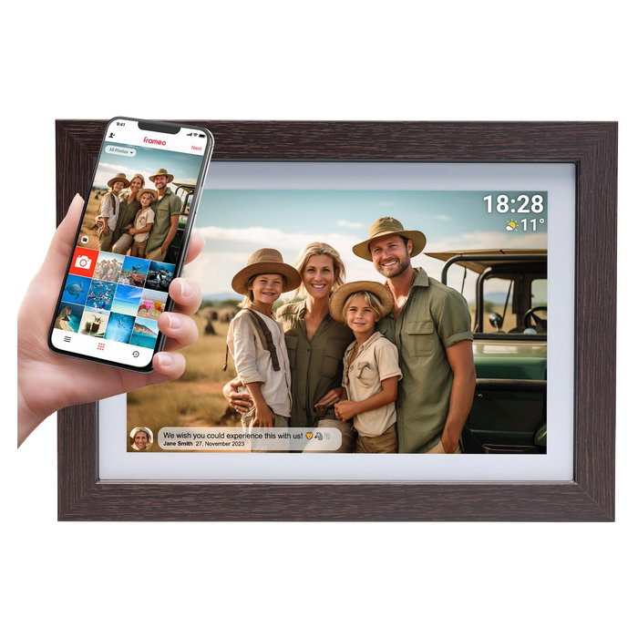 Denver Frameo PFF-1042DW Marco Digital Digital WiFi 10.1 Pulgadas 1280x800 IPS 16GB Madera Horizontal/Vertical