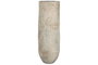 DKD Home Decor Jarrón de Terracota Gris XXL Hecho a Mano