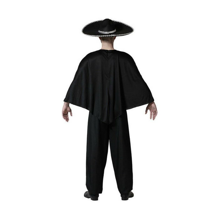 Atosa Disfraz Mariachi con Poncho Multicolor y Calaveras para Hombre Adulto