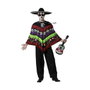 Atosa Disfraz Mariachi con Poncho Multicolor y Calaveras para Hombre Adulto