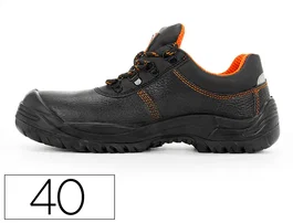 Safetop Oratio Zapatos de seguridad de cuero negro talla 40