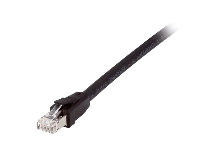 Equip 608057 Cable de Red Ethernet Cat8.1 S/FTP (S-STP) 0.5 Metros - Negro - RJ45 Macho a RJ45 Macho - 40 Gbit/s - Compatible con PoE++