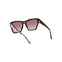 Guess Gafas GU00113 - Gafas de Sol de Mujer, Montura Cuadrada Havana, Cristal Marrón Degradado, Diámetro 55 mm, Ancho Puente 17 mm