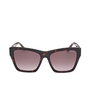 Guess Gafas GU00113 - Gafas de Sol de Mujer, Montura Cuadrada Havana, Cristal Marrón Degradado, Diámetro 55 mm, Ancho Puente 17 mm
