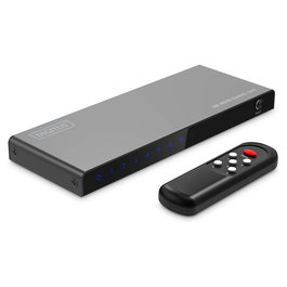 Digitus Switch HDMI 5x1 8K/60Hz HDR HDCP 2.3 USB Tipo C Metal Negro