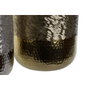 DKD Home Decor Set de 2 Jarrones de Aluminio Raspado Dorado y Plateado