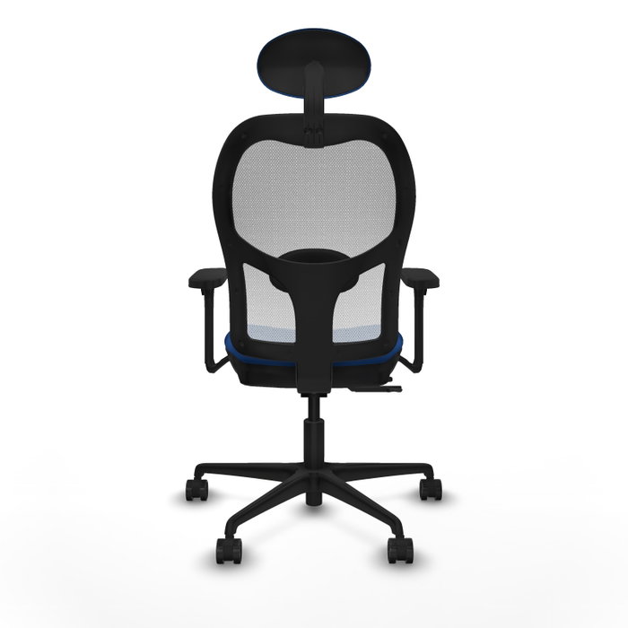PIQUERAS Y CRESPO Silla de oficina Jorquera con mecanismo Sincro/Traslack Azul y Blanco PIQUERAS Y CRESPO Silla de oficina Jorquera con mecanismo Sincro/Traslack Azul y Blanco