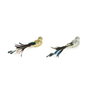 DKD Home Decor Figura de Pájaro con Lentejuelas, Surtido de 2 Piezas