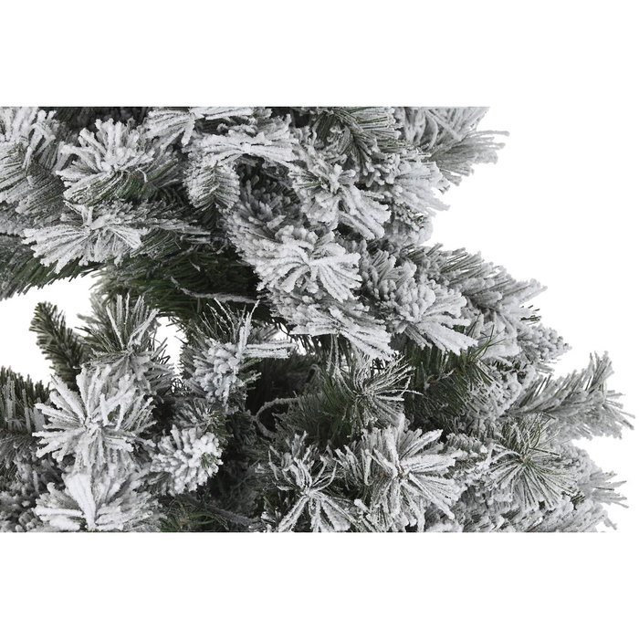 DKD Home Decor Árbol de Navidad Nevado Verde con 350 LED