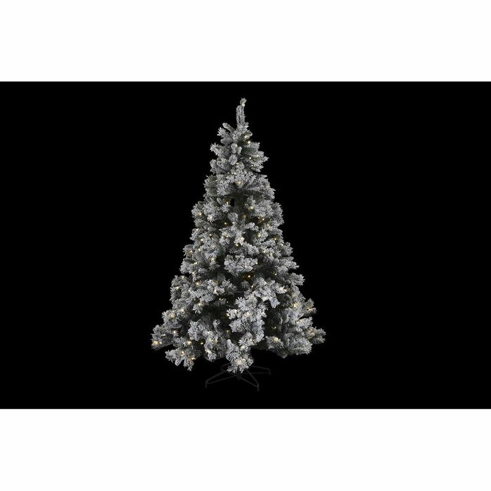 DKD Home Decor Árbol de Navidad Nevado Verde con 350 LED