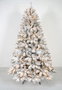 DKD Home Decor Árbol de Navidad Nevado Verde con 350 LED