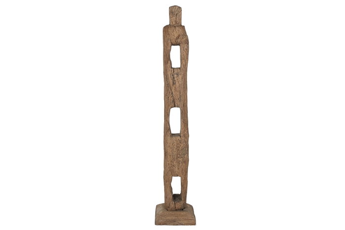 DKD Home Decor Decoración de Madera Natural con Soporte 29x13x192 cm DKD Home Decor Decoración de Madera Natural con Soporte 29x13x192 cm