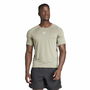 Camiseta de Manga Corta Hombre Adidas Essentials Gym+ Beige