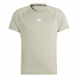 Camiseta de Manga Corta Hombre Adidas Essentials Gym+ Beige
