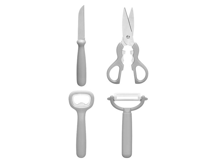 Kinvara Set 5Pzs Utensilio Cocina Gris 9x19.5x8 cm (Set de 24)