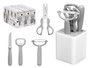 Kinvara Set 5Pzs Utensilio Cocina Gris 9x19.5x8 cm (Set de 24)