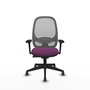 PIQUERAS Y CRESPO Silla de oficina Cilanco con mecanismo Sincro, Morado y Gris