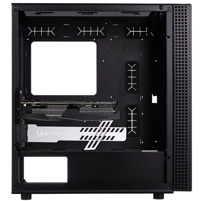 BitFenix Alchemy 3.0 Soporte de GPU Universal para Tarjeta Gráfica, Transparente con Iluminación RGB Multicolor, Conector 3-pin 5V