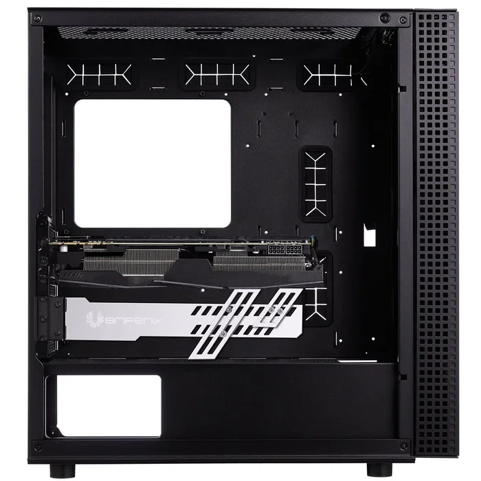 BitFenix Alchemy 3.0 Soporte de GPU Universal para Tarjeta Gráfica, Transparente con Iluminación RGB Multicolor, Conector 3-pin 5V