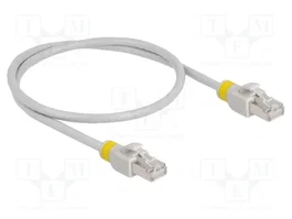 DeLOCK Cable de red RJ45 Cat.6A S/FTP con clips de colores 0,5 m