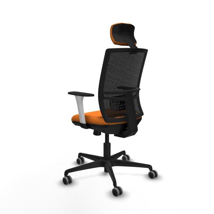 PIQUERAS Y CRESPO Silla de oficina Yunquera Naranja y Negro PIQUERAS Y CRESPO Silla de oficina Yunquera Naranja y Negro