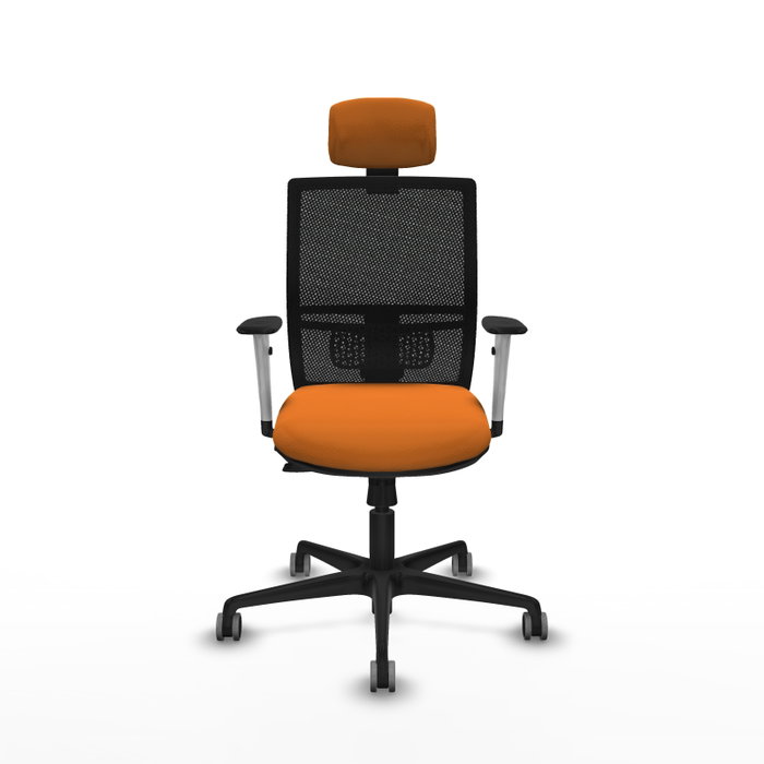 PIQUERAS Y CRESPO Silla de oficina Yunquera Naranja y Negro PIQUERAS Y CRESPO Silla de oficina Yunquera Naranja y Negro