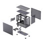 Jonsbo D32 PRO Mesh Caja de PC Midi Tower Negra