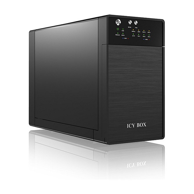 ICY BOX IB-RD3620SU3 Sistema RAID 2x SATA 3.5" a USB 3.0 + eSATA, RAID 0/1/JBOD/SINGLE