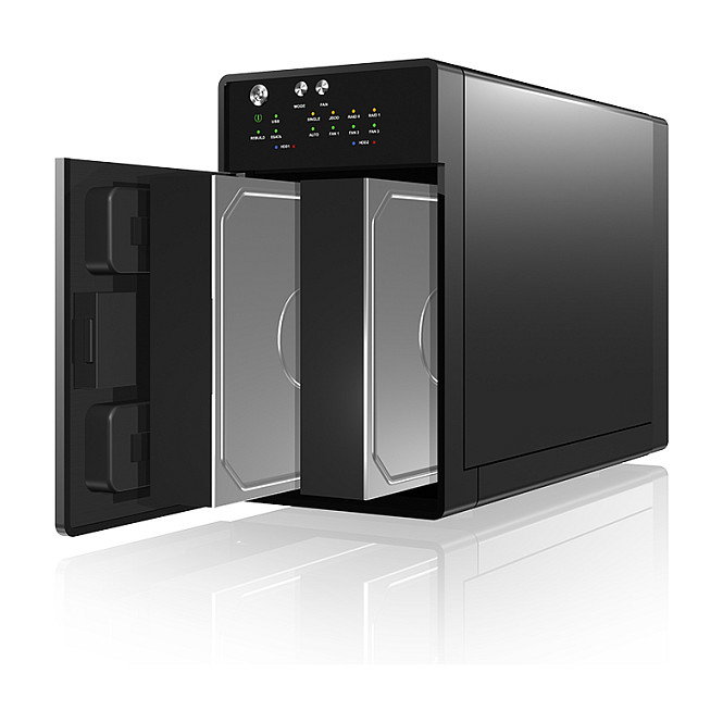 ICY BOX IB-RD3620SU3 Sistema RAID 2x SATA 3.5" a USB 3.0 + eSATA, RAID 0/1/JBOD/SINGLE