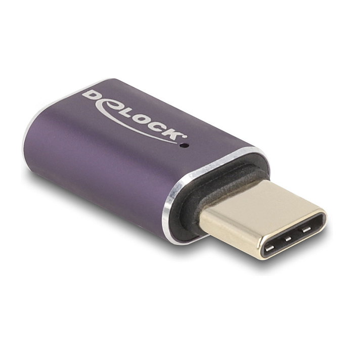 DeLOCK Adaptador USB-C 40 Gbps PD 3.1 240 W Macho a Hembra Antracita DeLOCK Adaptador USB-C 40 Gbps PD 3.1 240 W Macho a Hembra Antracita