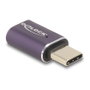DeLOCK Adaptador USB-C 40 Gbps PD 3.1 240 W Macho a Hembra Antracita