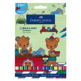 Faber Castell Marcadores Multicolor de 12 Unidades