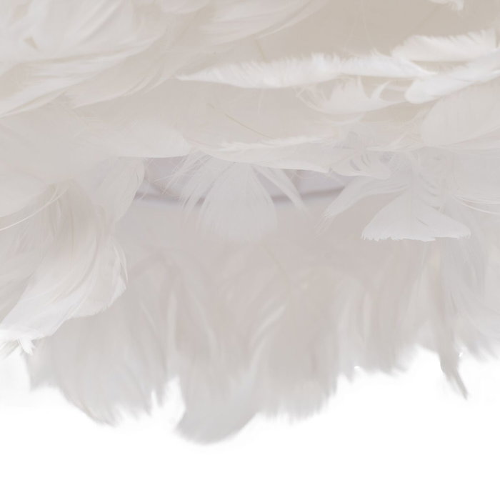 Ixia Lámpara de Techo Blanco-Oro Plumas 40 x 40 x 25 cm