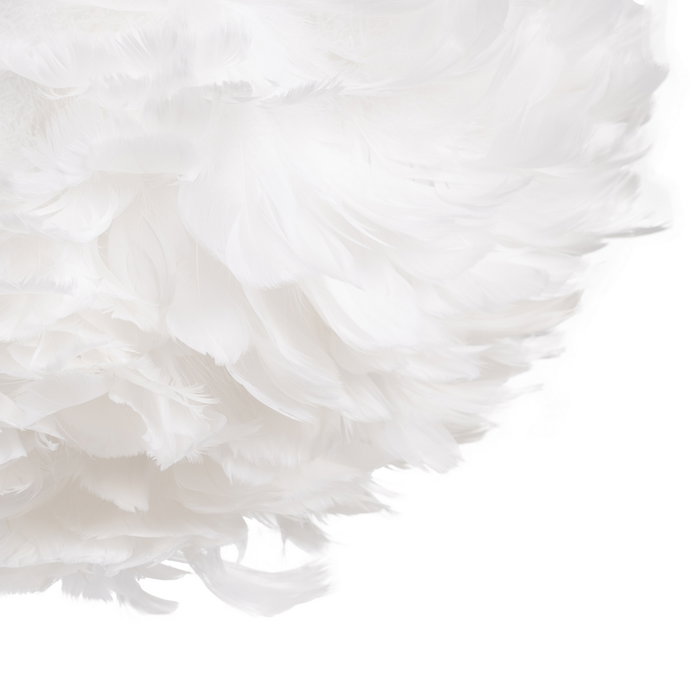 Lámpara Techo Blanco-Oro Plumas 40 X 40 X 25 cm