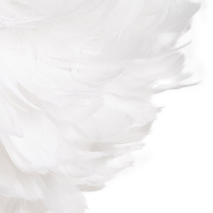 Lámpara Techo Blanco-Oro Plumas 40 X 40 X 25 cm