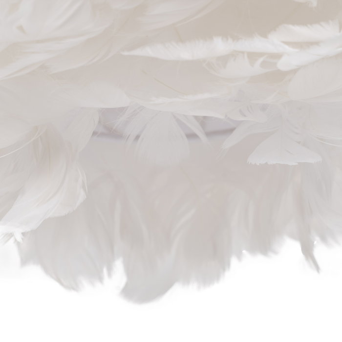 Lámpara Techo Blanco-Oro Plumas 40 X 40 X 25 cm