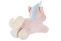 DKD Home Decor Peluche Unicornio Rosa Palo y Amarillo Poliester 12 x 18 x 33 cm (4 Unidades)