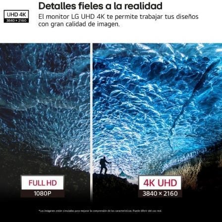 LG 27US500-W Monitor 27" UHD 4K IPS 3840x2160 60Hz HDR10 90% DCI-P3, Black Stabilizer, Dynamic Action Sync, Flicker Safe, LG Switch