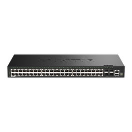 D-Link DGS-1530-52/E Interruptor de Red Gigabit Gestionado L2, 48 Puertos + 4 SFP+ 10G, Montaje en Rack, 176 Gbit/s