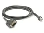 Zebra CBA-R08-S07ZBR Cable de Serie RS232 DB9 Macho-Macho 2,13 m Gris para Impresora DS9908