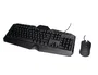 Q-connect Set Teclado y Ratón con Cable, Iluminación LED, Color Negro