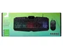 Q-connect Set Teclado y Ratón con Cable, Iluminación LED, Color Negro