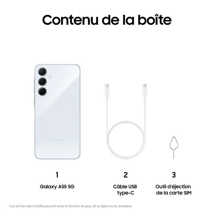 Samsung Galaxy A55 5G 256GB 8GB RAM Azul Cielo