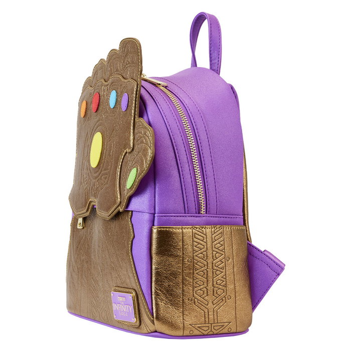 Loungefly Mochila Guantelete Thanos Marvel 26cm Cuero Vegano Poliuretano