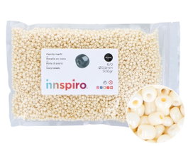 Innspiro Rocalla de Vidrio Redonda Ivory Crema 3,8mm 500g