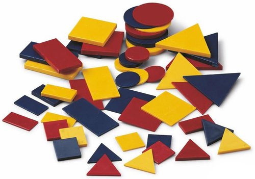 FAIBO Bolsa de 48 piezas de bloques lógicos de plástico 100% reciclable FAIBO Bolsa de 48 piezas de bloques lógicos de plástico 100% reciclable